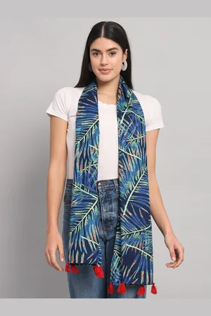 HANDICRAFT PALACE Floral Printed Cotton Scarf
