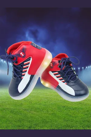 BAESD Kids Colourblocked Anti Skid LED Sneakers