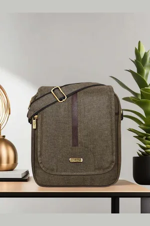 Lorem Khaki Structured Sling Bag