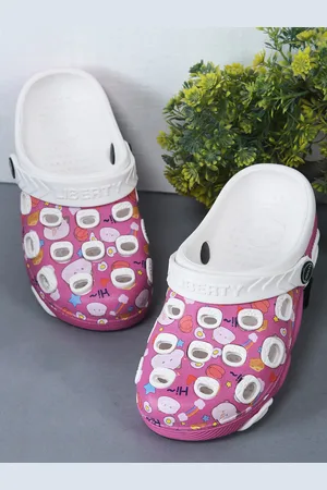 Liberty Kids Printed Round Toe Slip On Clogs