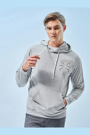 Bewakoof Pullover Hood Printed Hooded Cotton Ribbed Casual Sweatshirt