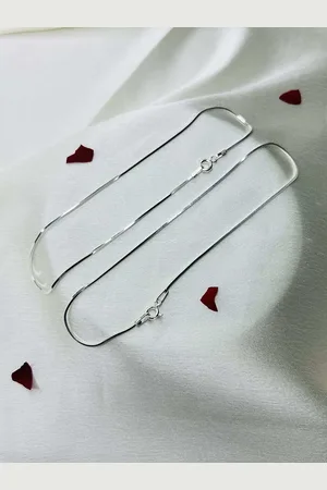 ARTE Set Of 2 92.5 Silver Anklet