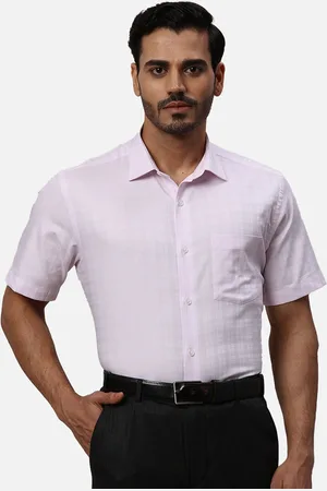 Park Avenue Opaque Striped Cotton Formal Shirt