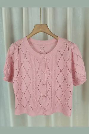 Stylecast Girls Pink Ethnic Motifs Self Design Acrylic Regular Top