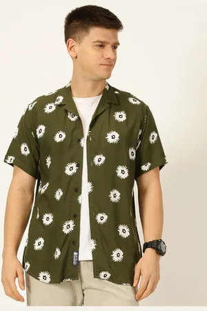 Provogue Original Slim Fit Floral Printed Pure Cotton Casual Shirt