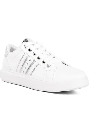 London Rag Women PU Lace-Ups Back Panel Detail Sneakers
