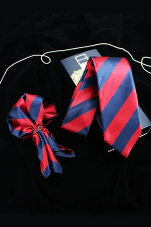 PELUCHE Men Neck Tie & Pocket Square Set