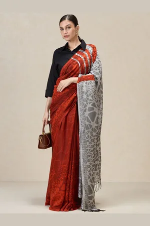Liva Abstract Printed Liva Saree