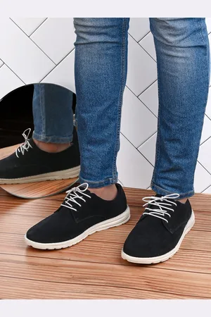 Styli Men Classic Suede Leather Lace Up Shoes