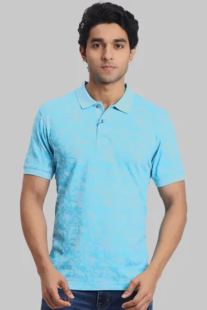 ColorPlus Printed Polo Collar Regular Fit Cotton Casual T-shirt