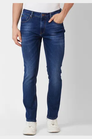 SPYKAR Men Relaxed Fit Heavy Fade Clean Look Cotton Jeans