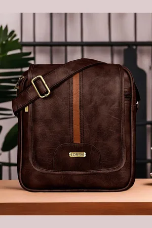 Lorem Maroon Structured Sling Bag