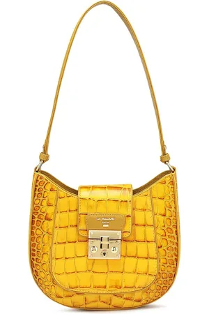 Da Milano Textured Leather Structured Shoulder Bag