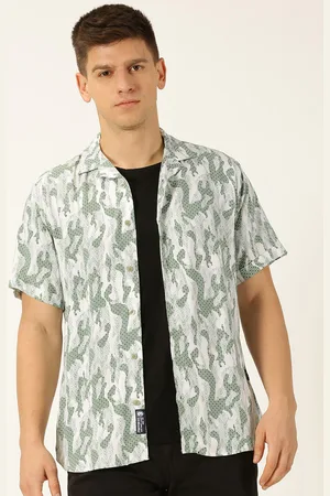 Provogue Original Slim Fit Printed Pure Cotton Casual Shirt