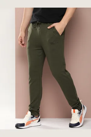 Buy Harvard Men Black Solid Tapered Style Track Pants - Track