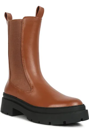 London Rag Women Block-Heeled Chelsea Boots
