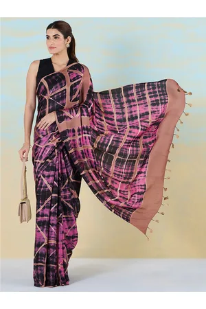 Liva Tie & Dye Printed Liva Saree