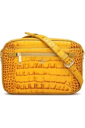 Da Milano Textured Leather Structured Sling Bag