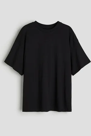 H&M Girls Pure Cotton Oversized Cotton Jersey T-shirt