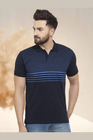 WILD WEST Men Polo Collar Pockets T-shirt