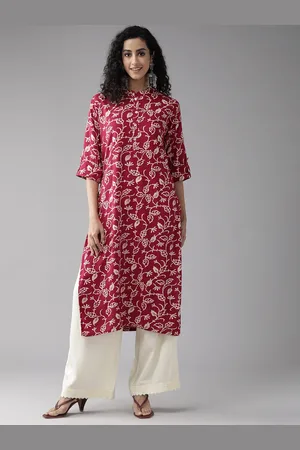 Cayman Women Floral Printed Straight Kurta