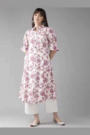 Cayman Women Floral Printed A-Line Kurta