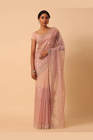 KALKI Fashion Embroidered Organza Saree