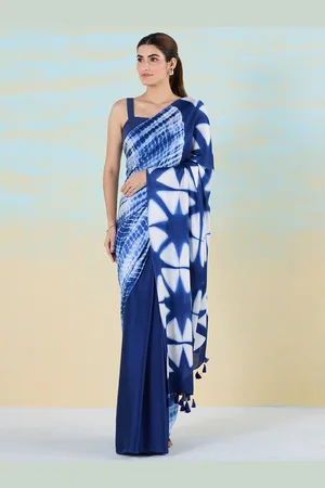 Liva Tie & Dye Printed Liva Saree