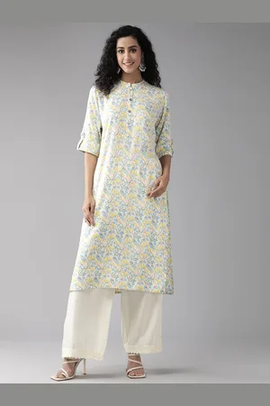 Cayman Women Floral Printed A-Line Kurta