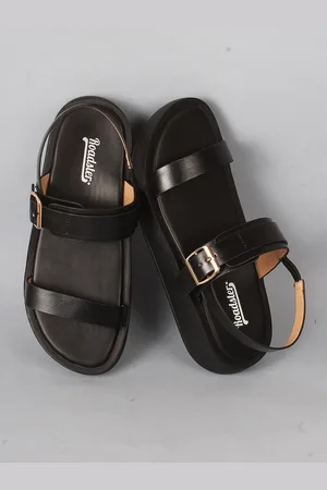 Leather Spain Black Mens Casual Sandal, Size: 6-10 at Rs 1295/pair in Kochi