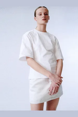 H&M Pure Cotton Tapered-Waist Top
