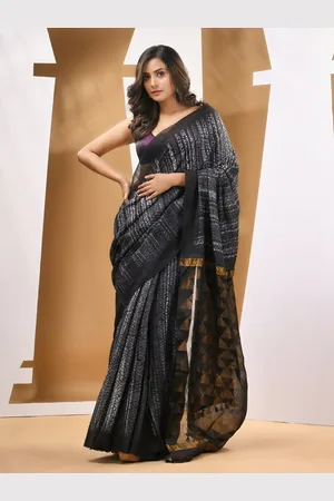Charukriti Tie and Dye Pure Silk Saree