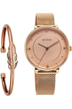 Titan Women Stainless Steel Bracelet Style Straps Analogue Watch 2673WM04F
