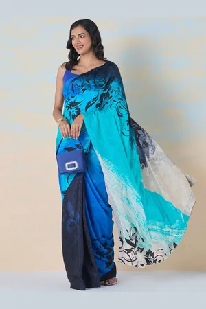 Liva Floral Printed Liva Saree