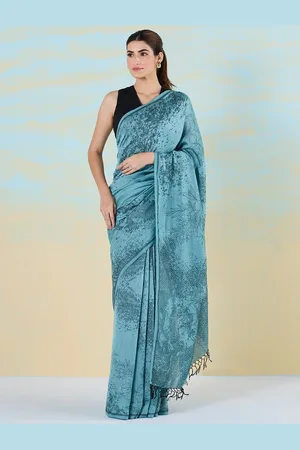 Liva Floral Printed Liva Ready to Wear Saree