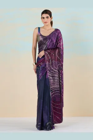 Liva Abstract Printed Liva Saree