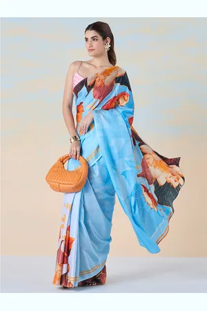 Liva Floral Printed Liva Saree