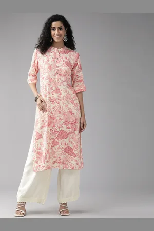 Cayman Women Floral Printed Straight Kurta