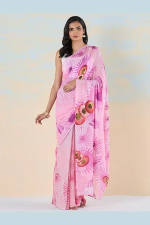 Liva Floral Printed Liva Saree