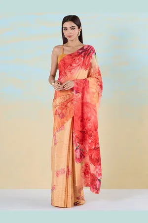Liva Floral Printed Liva Saree