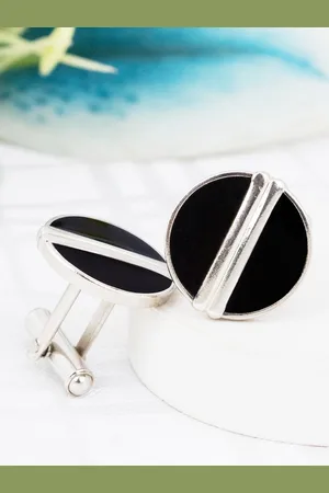 Kavove Round Shaped Cufflink