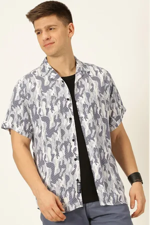 Provogue Original Slim Fit Printed Pure Cotton Casual Shirt