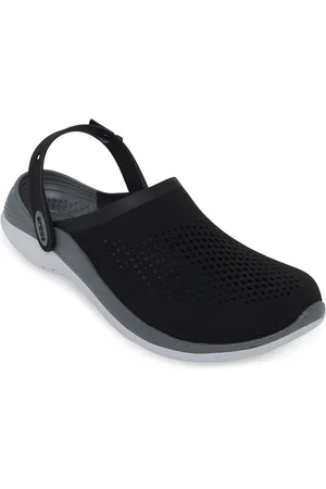 Crocs Unisex Black & Grey Clogs Sandals