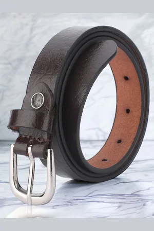 DressBerry Women Brown Leather Formal Belt