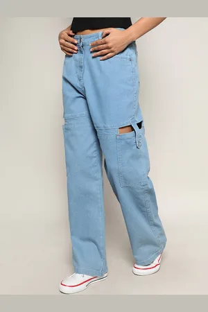 Campus Women Smart Mid-Rise Clean Look Light Fade Cotton Jeans
