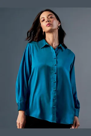 AND Cuffed Sleeves Shirt Style Top