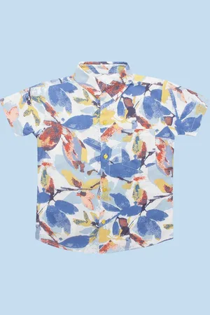 Superminis Boys Relaxed Abstract Printed Casual Shirt