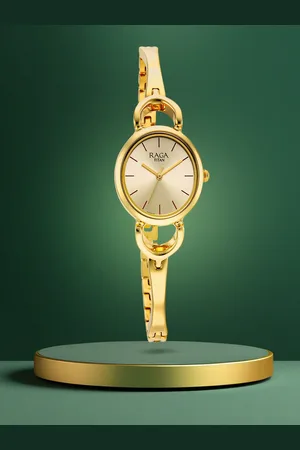 Titan Women Textured Dial & Bracelet Style Straps Analogue Watch 2724YM01