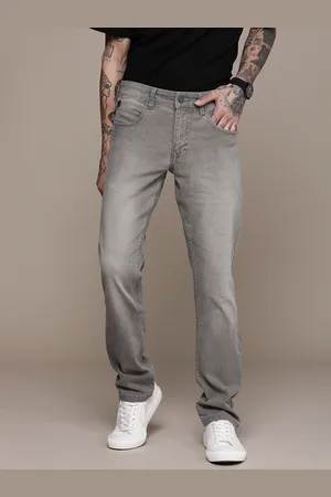 WROGN Men Straight Fit Heavy Fade Stretchable Jeans