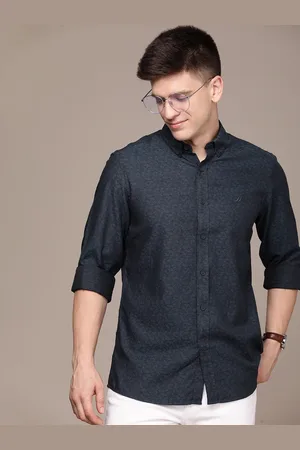 Nautica Men Slim Fit Floral Pure Cotton Printed Casual Shirt